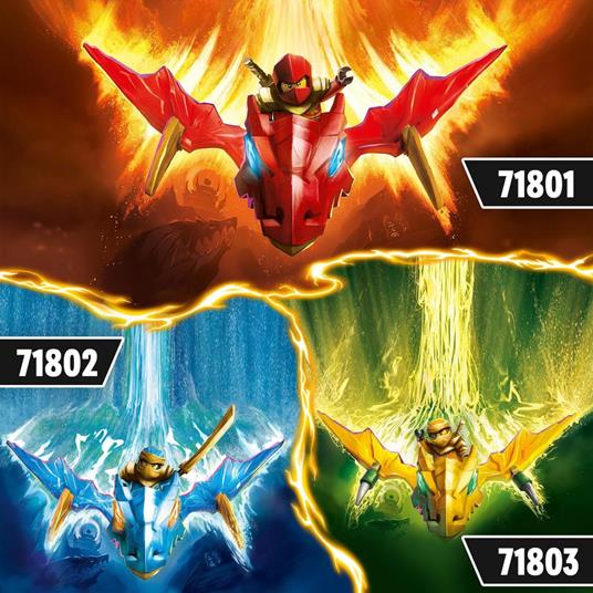 LEGO NINJAGO 71803 Attacco del Rising Dragon di Arin Giochi per Bambini 6+ con Action Figure di Drago Giocattolo e Minifigure - 6