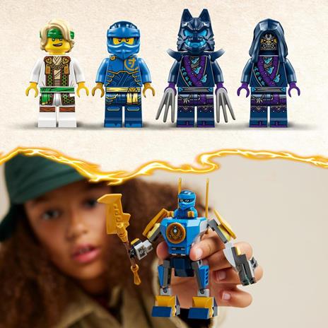 LEGO NINJAGO 71805 Pack Mech da Battaglia di Jay, Giochi per Bambini 6+, Action Figure Giocattolo da Costruire e 4 Minifigure - 5