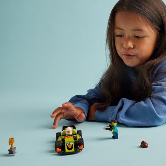 LEGO City 60399 Auto da Corsa Verde, Macchina Giocattolo per Bambini di 4+ Anni, Modellino da Costruire di Veicolo Formula 1 - 2