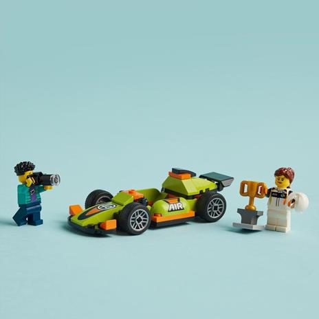 LEGO City 60399 Auto da Corsa Verde, Macchina Giocattolo per Bambini di 4+ Anni, Modellino da Costruire di Veicolo Formula 1 - 6