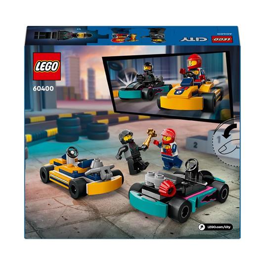 LEGO City 60400 Go-Kart e Piloti, Modellini da Costruire di Mini Go Kart da Corsa, Veicoli Giocattolo per Bambini di 5+ Anni - 8