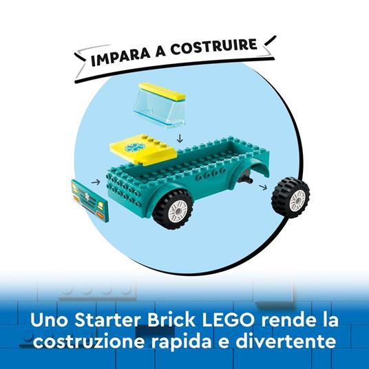 LEGO City 60403 Ambulanza di Emergenza e Snowboarder, Veicolo Giocattolo per il Pronto Soccorso, Giochi per Bambini 4+ Anni - 5