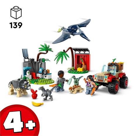 LEGO Jurassic World 76963 Centro di Soccorso dei Baby Dinosauri, Giocattolo per Bambini di 4+ Anni, Set con Mini Animali - 3