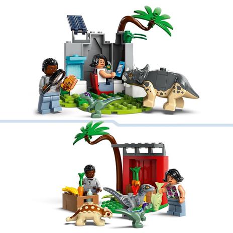 LEGO Jurassic World 76963 Centro di Soccorso dei Baby Dinosauri, Giocattolo per Bambini di 4+ Anni, Set con Mini Animali - 4