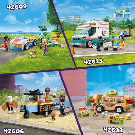 LEGO Friends 42606 Furgoncino del Fornaio, Giochi per Bambini di 6+ Anni con Cucina Giocattolo, Cibo, Mini Bamboline e Cane - 6