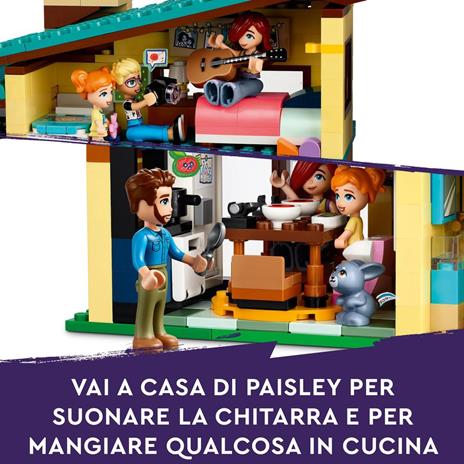 LEGO Friends 42620 Le Case di Olly e Paisley, Giochi per Bambini di 7+ Anni con 2 Case Giocattolo da Costruire e 6 Personaggi - 5