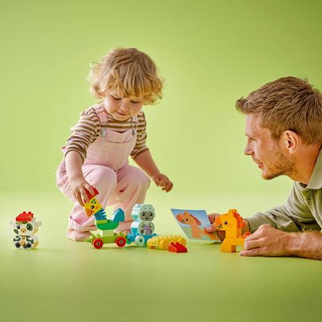 LEGO DUPLO 10412 Il Treno degli Animali, Giochi per Bambini da 1.5 Anni, Giocattolo Educativo per l'Apprendimento Didattico - 2