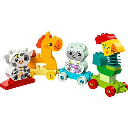 LEGO DUPLO 10412 Il Treno degli Animali, Giochi per Bambini da 1.5 Anni, Giocattolo Educativo per l'Apprendimento Didattico - 7