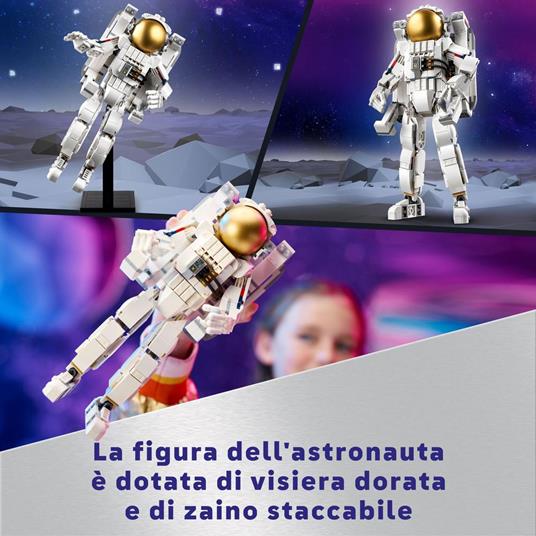 LEGO Creator 31152 3in1 Astronauta Trasformabile in Cane Giocattolo o in Astronave, Giochi da Costruire per Bambini di 9+ - 3