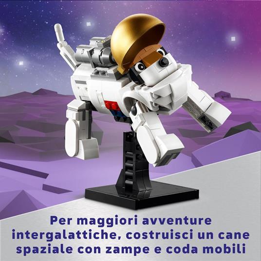 LEGO Creator 31152 3in1 Astronauta Trasformabile in Cane Giocattolo o in Astronave, Giochi da Costruire per Bambini di 9+ - 5