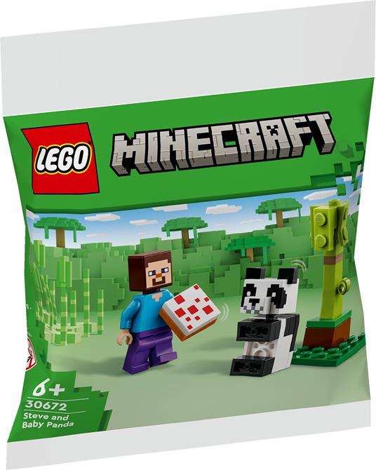 LEGO 30672 Polybag Minecraft Steve e Baby Panda - 4