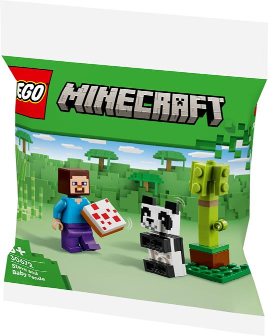 LEGO 30672 Polybag Minecraft Steve e Baby Panda - 5