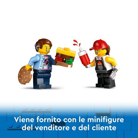LEGO City 60404 Furgone degli Hamburger Giocattolo Veicolo per Bambini 5+ Anni Camion Food Truck con Accessori e 2 Minifigure - 5