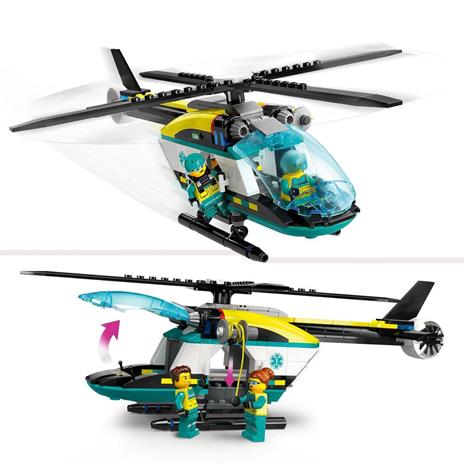 LEGO City 60405 Elicottero di Soccorso di Emergenza Set con Veicolo Giocattolo con Rotori e Verricello Giochi per Bambini 6+ - 4