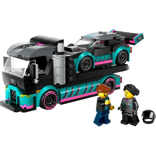 LEGO City 60406 Auto da Corsa e Trasportatore, Macchina e Camion Giocattolo per Bambini di 6+, Veicolo con Rampa Funzionante - 7