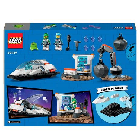 LEGO City 60429 Navetta Spaziale e Scoperta di Asteroidi, Gioco per Bambini 4+ con Astronave Giocattolo, Gru e 2 Minifigure - 8