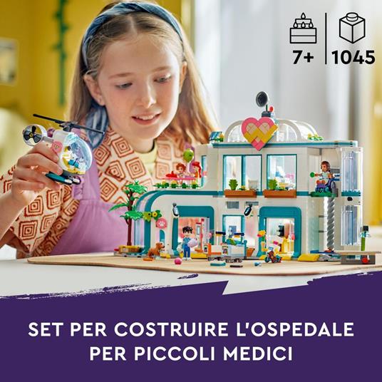 LEGO Friends 42621 Ospedale di Heartlake City Giochi Educativi per Bambini di 7+ con Elicottero Giocattolo e 5 Mini Bamboline - 2