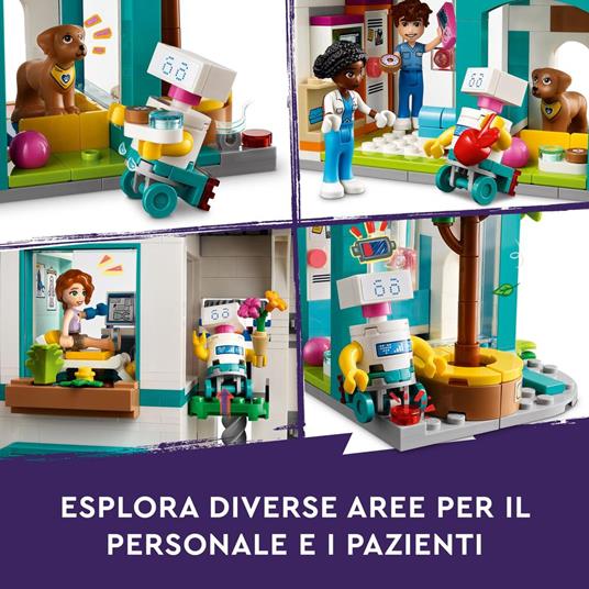 LEGO Friends 42621 Ospedale di Heartlake City Giochi Educativi per Bambini di 7+ con Elicottero Giocattolo e 5 Mini Bamboline - 6