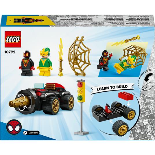 LEGO Spidey e i Suoi Fantastici Amici 10792 Veicolo Trivella di Spider-man Gioco Bambini 4+ Macchina Giocattolo e 2 Supereroi - 9