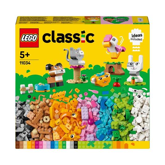 LEGO Classic 11034 Animali Domestici Creativi, Giocattolo per