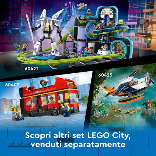 LEGO City 60408 Camion Trasportatore con Auto Sportive, Giochi per