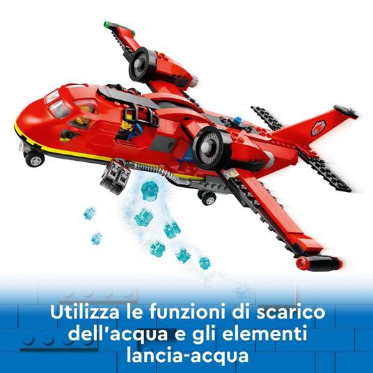 LEGO City 60413 Aereo Antincendio, Giocattolo dei Vigili del Fuoco per Bambini di 6+ Anni con 3 Minifigure dei Pompieri - 4