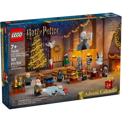 LEGO Harry Potter Calendario dell'Avvento 2024, Giocattolo Fantasy di Hogwarts con 7 Minifigure, Regalo di Natale 76438