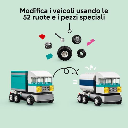 LEGO Classic 11036 Veicoli Creativi, Modellini di Auto in Mattoncini, Macchine Giocattolo per Bambini e Bambine 5+ Anni - 4