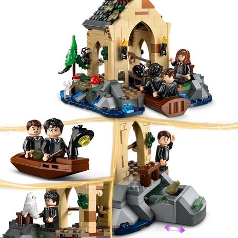 LEGO Harry Potter 76426 La Rimessa per le Barche del Castello di Hogwarts, Gioco per Bambini di 8+ Anni con 5 Minifigure - 4