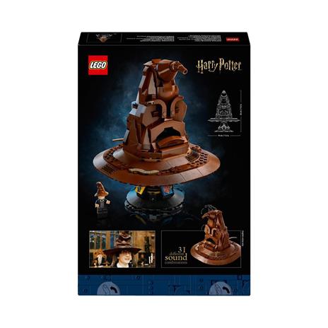 LEGO Harry Potter 76429 Cappello Parlante di Hogwarts con Stemma delle Case e 31 Suoni Idea Regalo per Adulti per Lui e Lei - 9