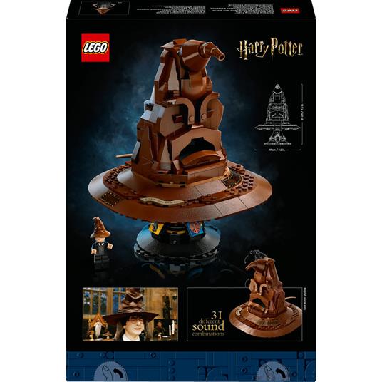 LEGO Harry Potter 76429 Cappello Parlante di Hogwarts con Stemma delle Case e 31 Suoni Idea Regalo per Adulti per Lui e Lei - 9