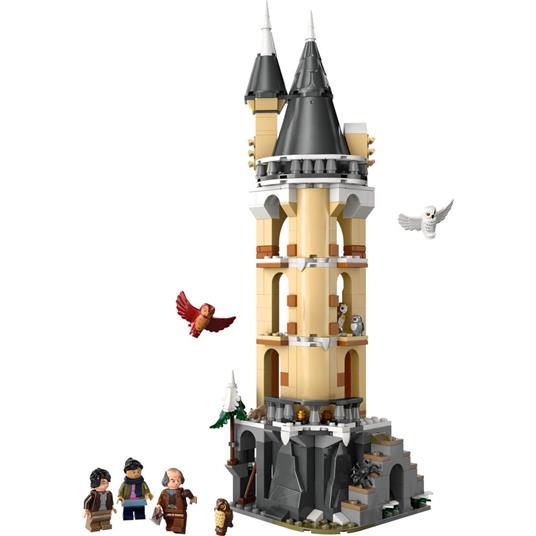 LEGO Harry Potter 76430 Guferia del Castello di Hogwarts, Gioco per Bambini di 8+ Anni con 3 Minifigure e 5 Gufi Giocattolo - 8