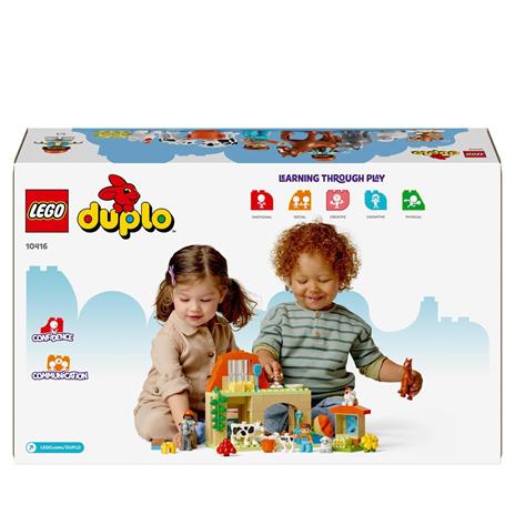 LEGO DUPLO 10416 Cura degli Animali di Fattoria Giocattolo, Gioco di Ruolo Educativo per Bambini 2+ con Figure Giocattolo - 7