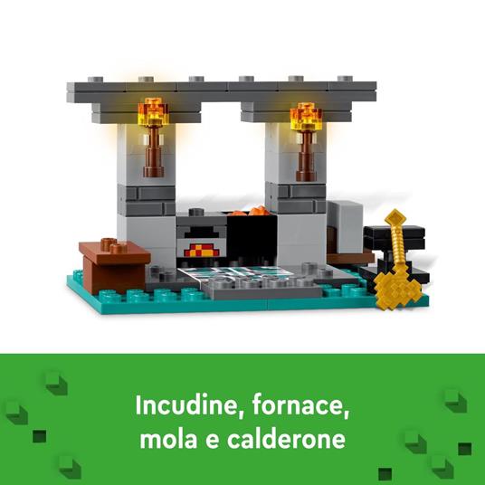 LEGO Minecraft 21252 L'Armeria con Personaggio Alex, Accessori e Armi Giocattolo per Bambini di 7+ Anni e Fan del Videogioco - 3