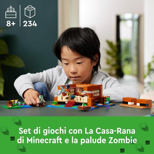 LEGO Minecraft 21256 La Casa-Rana Giocattolo da Costruire per Bambini di 8+ Anni con Personaggi Mob e Animali del Videogioco - 2