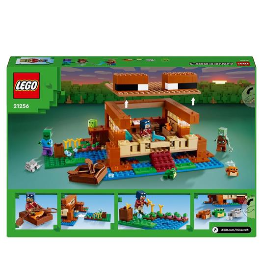 LEGO Minecraft 21256 La Casa-Rana Giocattolo da Costruire per Bambini di 8+ Anni con Personaggi Mob e Animali del Videogioco - 7