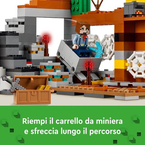 LEGO Minecraft 21263 La Miniera delle Badlands, Modellino da Costruire di Bioma con Personaggi, Giochi Creativi per Bambini 8+ - 5