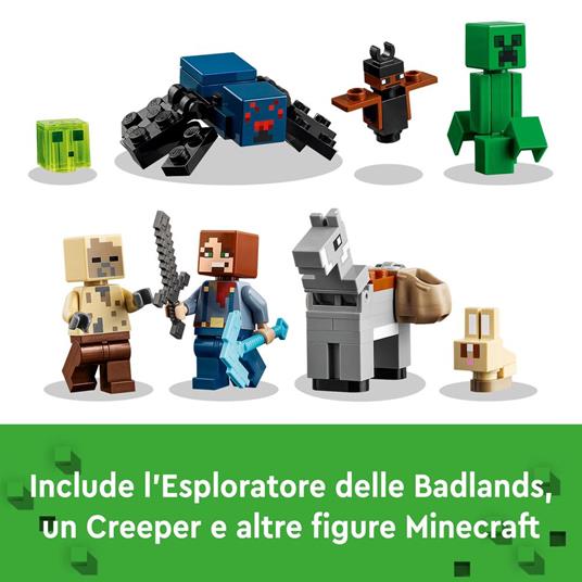 LEGO Minecraft 21263 La Miniera delle Badlands, Modellino da Costruire di Bioma con Personaggi, Giochi Creativi per Bambini 8+ - 6