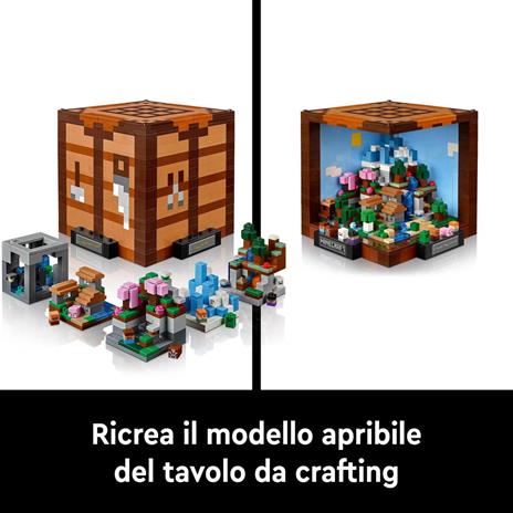 LEGO Minecraft 21265 Banco da Lavoro, Modellino da Costruire per il 15° Anniversario del Videogioco, Regalo per Fan Adulti - 3