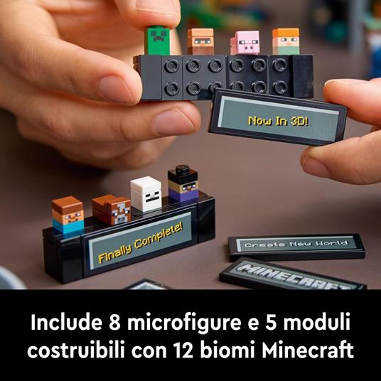 LEGO Minecraft 21265 Banco da Lavoro, Modellino da Costruire per il 15° Anniversario del Videogioco, Regalo per Fan Adulti - 5