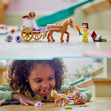 LEGO Disney Princess 43233 La Carrozza dei Cavalli di Belle Giochi Principesse per Bambini di 5+ Anni da La Bella e la Bestia - 2