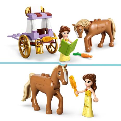 LEGO Disney Princess 43233 La Carrozza dei Cavalli di Belle Giochi Principesse per Bambini di 5+ Anni da La Bella e la Bestia - 4