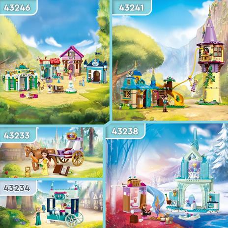 LEGO Disney Princess 43233 La Carrozza dei Cavalli di Belle Giochi Principesse per Bambini di 5+ Anni da La Bella e la Bestia - 6