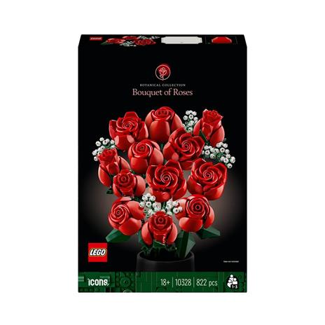 LEGO Icons 10328 Bouquet di Rose Set Fiori Finti per Adulti Decorazione  Casa Idea Regalo per Lei o Lui Collezione Botanica - LEGO - LEL Flowers -  Set mattoncini - Giocattoli