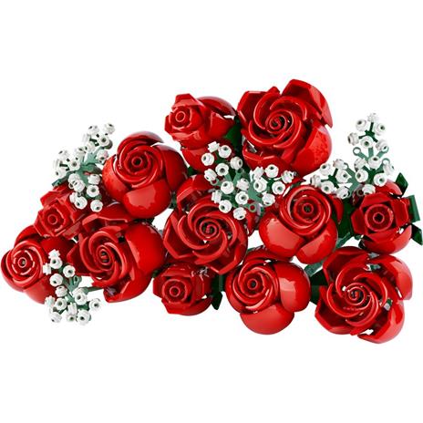 LEGO Icons 10328 Bouquet di Rose Set Fiori Finti per Adulti Decorazione Casa Idea Regalo per Lei o Lui Collezione Botanica - 8