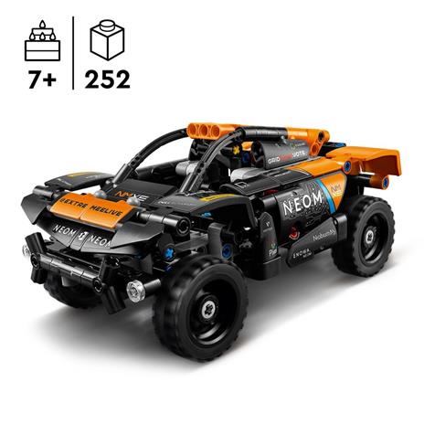 LEGO Technic 42166 NEOM McLaren Extreme E Race Car, Macchina Giocattolo con Funzione Pull-Back, Giochi per Bambini di 7+ Anni - 3
