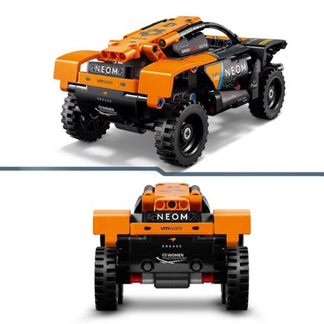 LEGO Technic 42166 NEOM McLaren Extreme E Race Car, Macchina Giocattolo con Funzione Pull-Back, Giochi per Bambini di 7+ Anni - 4