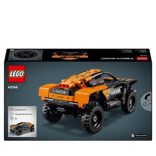 LEGO Technic 42166 NEOM McLaren Extreme E Race Car, Macchina Giocattolo con Funzione Pull-Back, Giochi per Bambini di 7+ Anni - 8