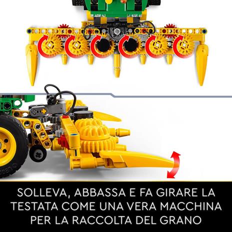 LEGO Technic 42168 John Deere 9700 Forage Harvester Trattore Giocattolo per Bambini 9+ Anni Veicolo Mietitrebbia Funzionante - 4