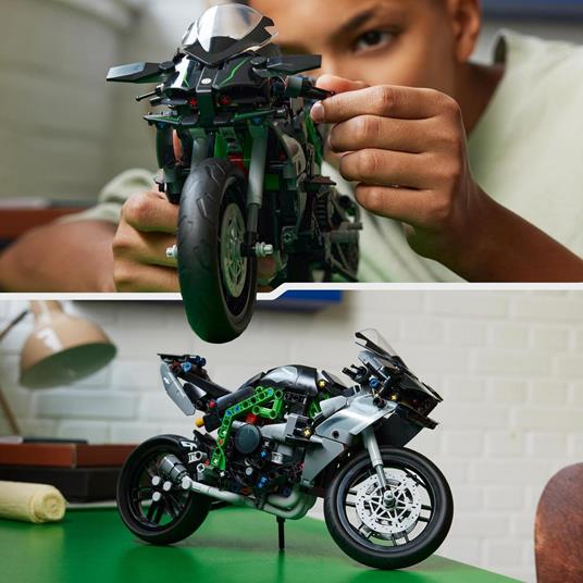 LEGO Technic 42170 Motocicletta Kawasaki Ninja H2R Giochi per Bambini 10+ Modellino di Moto Giocattolo in Scala da Costruire - 6